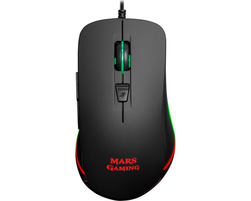 Mars Gaming MM118 Gaming Mouse with Additional Buttons / RGB / 400 - 9800 DPI / USB / Black