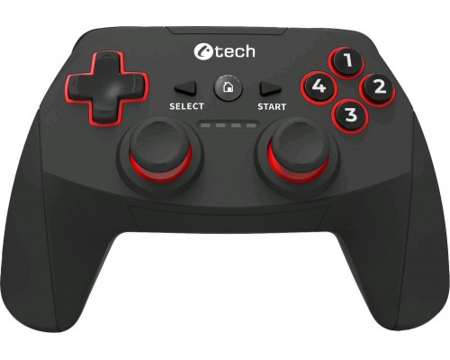 C-TECH Gamepad Khort pro PC/PS3/Android, 2x analog, X-input, vibrační, bezdrátový, USB