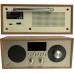 Radio przenośne Brda FM/BT/USB akum.2200mAh,10W,indukcyjne telefonu,jasny brąz/złote
