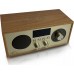 Radio przenośne Brda FM/BT/USB akum.2200mAh,10W,indukcyjne telefonu,jasny brąz/złote