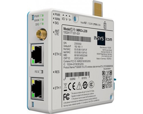 INSYS icom MIRO-L230 LTE-internationale Frequenzen VPN-Option