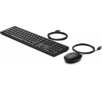 HP 320MK USB Wired Mouse Keyboard Combo - Black - US/RUS
