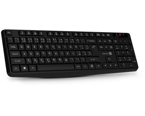 CONNECT IT Set Klávesnice+myš OfficeBase Wireless Combo, bezdrátová, černá