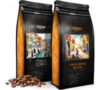 SkimaCoffee Zestaw 1kgX2 ITALIA COMO/CAFFE ROMA BLEND Świeżo Palona do ekspresu