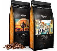 SkimaCoffee Zestaw 1kgX2 ITALIA COMO/MEXICO CITY Świeżo Palona do ekspresu