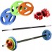 ZESTAW TRAINING PUMP SBP22 SZTANGA 10 x 20 KG (200 KG) + STOJAK STR40 HMS