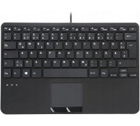 Perixx PERIBOARD-525 DE B Mini-USB-klawiatura z touchpadem czarny