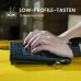 Perixx PERIBOARD-525 DE B Mini-USB-klawiatura z touchpadem czarny