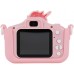 Aparat Cyfrowy 48MP Kamera 1080p dla Dziecka 5x Gry MP3 XREC X2 / Jednorożec Rose