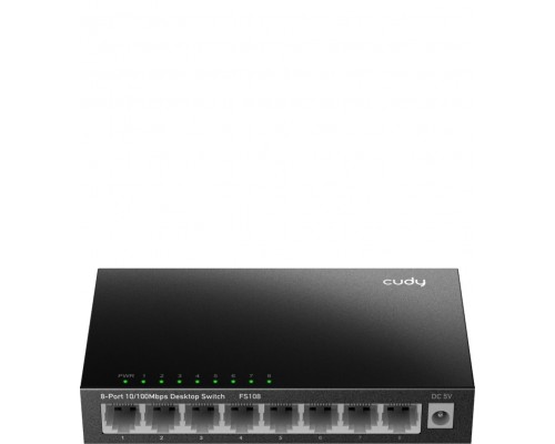 Switch Cudy FS108     Fast Ethernet (10/100) Black