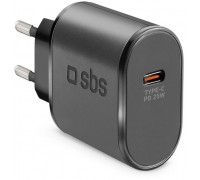 Ładowarka sieciowa SBS TETR1CPD25 25W USB-C z Power Delivery - czarna