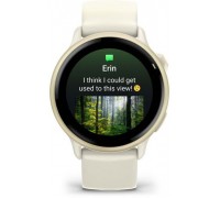Garmin vívoactive® 6, Lunar Gold with Bone Band