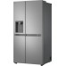 LG Refrigerator | GSLC41PYPE | Energy efficiency class E | Free standing | Side by side | Height 179 cm | Fridge net capacity 420 L | Freezer net capacity 221 L | Display | 36 dB | Grey