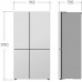 LG Refrigerator | GSLC41PYPE | Energy efficiency class E | Free standing | Side by side | Height 179 cm | Fridge net capacity 420 L | Freezer net capacity 221 L | Display | 36 dB | Grey