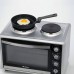 Oven w/hotplates, 60L, steel