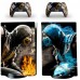 Naklejki Skórki na PlayStation 5 orawith  Pady Motyw Mortal Kombat