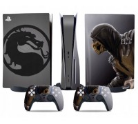Naklejki Skórki na PlayStation 5 orawith  Pady Motyw Mortal Kombat