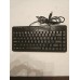 Perixx PERIBOARD-409 H, US, Mini USB-klawiatura, 2 Hubs, czarny (US-Layout)