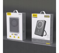 Dudao K28 10000mAh PD 22.5W z MagSafe z metalową obudową i pierścieniem-podstawką - gray