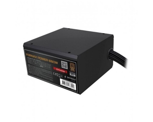 Gembird komputerowy Fornax Power 650W 80+Bronze aktywny PFC 120mm wentylator
