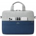 Rivacase 7522 GREY/DARK BLUE torba na laptop 35,6 cm (14") Briefcase Blue, Gray