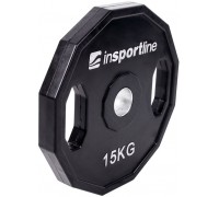 inSPORTline Rubberized load olympic Ruberton 15 kg black (15899)