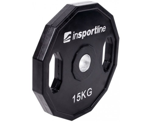 inSPORTline Rubberized load olympic Ruberton 15 kg black (15899)