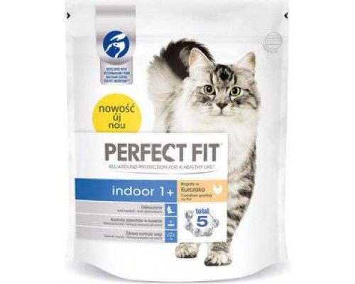 Perfect Fit Cat Indoor 1+ Bogaty w chickena 750g