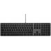 USB numeric Windows Keyboard KB-3421, 110 keys, 2x USB, aluminum, Windows OS, space gray - French