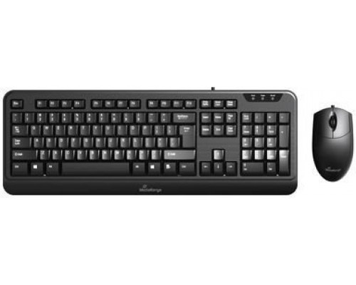 MediaRange Klawiatura+Mysz USB 2.0 czarny QWERTY