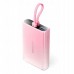 Vention 10000 mAh USB-C + Lightning + USB-A 22.5W  wyświetlaczem LED Pink