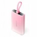 Vention 10000 mAh USB-C + Lightning + USB-A 22.5W  wyświetlaczem LED Pink