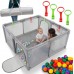 King Kids KOJEC DZIECIĘCY 140x140 cm PLAC ZABAW SUCHY BASEN UCHWYTY I 50 PIŁEK