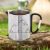 Mug Turystyczny  Stalowy z Karabińczykiem Prezent ORION 350 ml