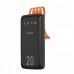Dudao pojemny powerbank z 3 wbudowanymi kablami 20000mAh USB Typ C + micro USB + Lightning black (Dudao K6Pro+)