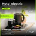 AD 1387 hotelowy ze stali nierdzewnej o pojemności 1,0 l | tacka powitalna z kubkami i przegródkami