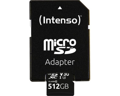 Intenso microSDXC 512GB C10 UHS-I Professional + Adapter