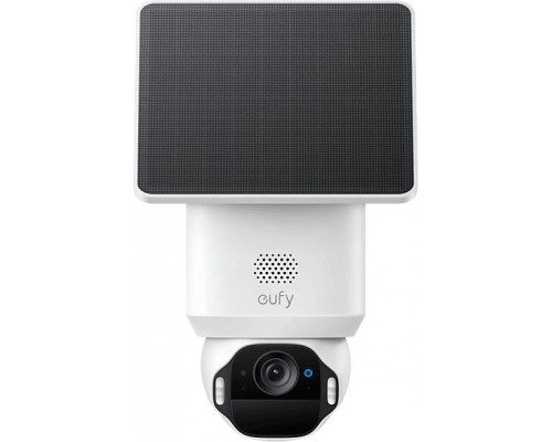 Eufy SoloCam E42 - Kamera monitorująca sieciowa, obracająca się, nachylająca, z platformą obrotową, do użytku na zewnątrz, wodoodporna, kolor (dzień i noc) - 8 MP - 3840 x 2160 - 4K - z napędem - audio - bezprzewodowa - Wi-Fi - z HomeBase S380 i