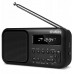 Sven SRP-50, black (3W, Bluetooth, FM, USB-C, wyjście słuchawkowe, bateria 800 mAh)