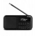 Sven SRP-50, black (3W, Bluetooth, FM, USB-C, wyjście słuchawkowe, bateria 800 mAh)