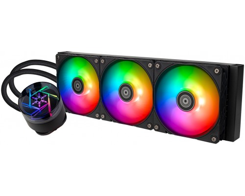 SilverStone NovaPeak 360 ARGB 12 cm Black 1 szt.