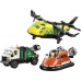 LEGO City Zestaw z samolotem, ciężarówką serwisową i poduszkowcem (60505)