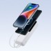 Baseus Lipow 20000mAh 22,5W  dwoma wbudowanymi kablami  dodatkowym kablem Simple USB-A - USB-C 3A 20cm White