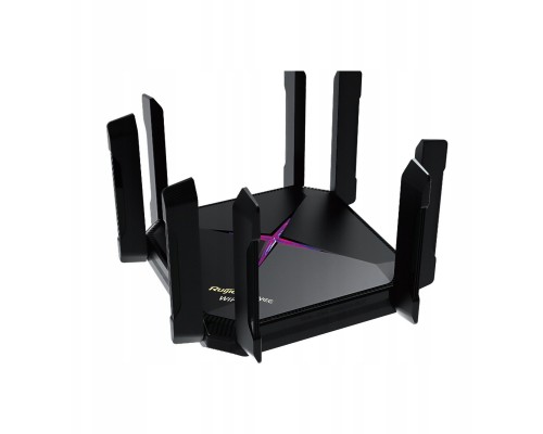 Ruijie Reyee RG-EW6000GX | Router, WiFi, 5 portów, 4xGbit 1x2,5GE, 4xLAN, 2xWAN, WiFi 6, 2,4GHz/5GHz, AX6000, 5,85 dBi, Mesh, Repeater, VPN, Gaming Mode, Dual WAN, Cloud