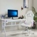 Gaming galds gamingowe z półką, Cobra CRF4011RGB White, LED RGB, 120 cm