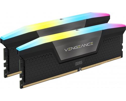 Corsair Vengeance RGB, DDR5, 16 GB, 5200MHz, CL40 (CMH16GX5M2B5200Z40)