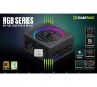GameMax Gamemax Power Supply, 80 PLUS, Gold | RGB 850G | 850 W