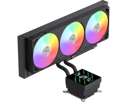 GameMax Gamemax | GLACIER 360 LCD BK | Black | Intel, AMD