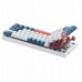  Machenike K500-B61   Red Switch - biało-niebieska