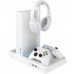 Multifunctionala station FIXED pro Xbox Series X a S with  wentylacją i łaforwaniem pro dwa ovladače Xbox, white